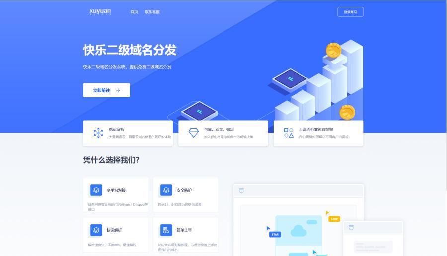 许愿二级域名分发系统源码 许愿二级域名分发系统源码